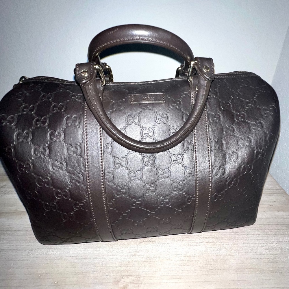 Gucci Boston Bag in Chocolate Brown